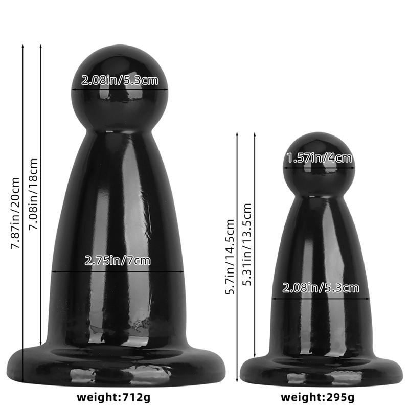 Czarne zatyczki analne 7cm Duże zatyczki analne Fisting Supplies Extra Large Extra Slack Anal Hand Jumbo