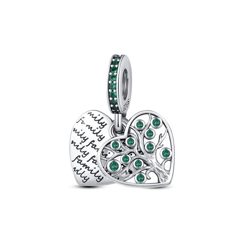 Grüne Farbe Charms Fit Armbänder 925 Silber Avocado Klee Perle Kaktus Chamäleon Zirkon DIY Schmuck Charme