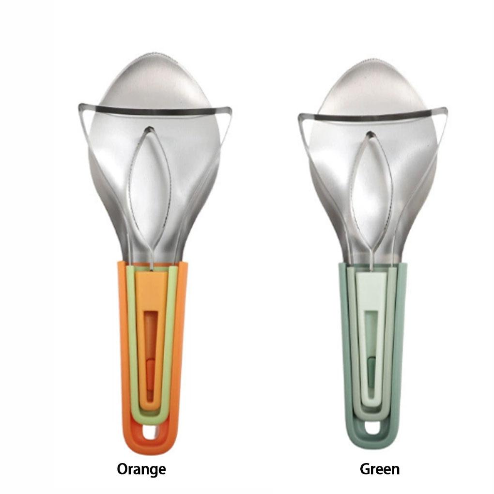 Multifunktionaler Edelstahl 3 In 1 Mango Schäler Lebensmittelqualität Überlappter Fruchtteiler Platzsparende Gadgets Separator Küche