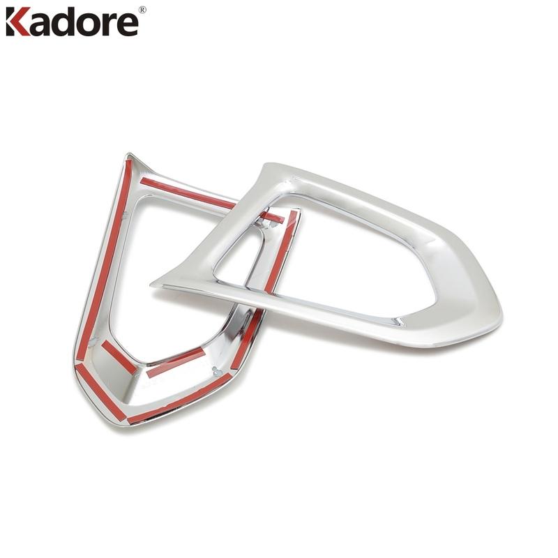For Nissan Armada Patrol Royale Nismo Y62 2016 2017 2018 Chrome Car Front Fog Light Lamp Cover Trim Foglight Bezel Accessories