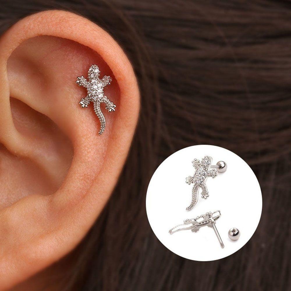 Reptile 1Pc Cartilage Tragus Screw Back Helix Ear Stud Fashion Accessories Piercing Jewelry Earring