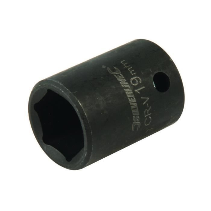 Douille Impact Métrique 1-2" Avec Entraînement À 6 Pointes Choix Du Modèle 19 Mm
