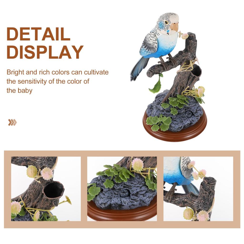 STOBOK Mluvící hračka Mluvící papoušek s funkcí nahrávání Simulační papoušek Papoušek opakující slova Mluvící papoušek Pták Aktivující zvuky Plyšová hračka Chimmy