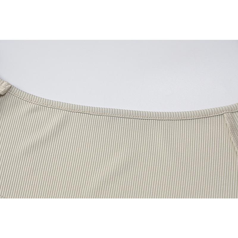 Kadın Çizgi Yaka Fitilli Uzun Dar Kesim Elbise