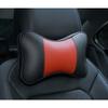 2PCS Auto Universal Seat Soft Breathable Interior Decoration Top Quality Cowhide Car Neck Pillows Headrest Neck Pillow Support