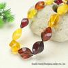 Amber Honey Multi-Faceted Necklace – Yellow, Blood Amber, Rhombus Design for Men & Women