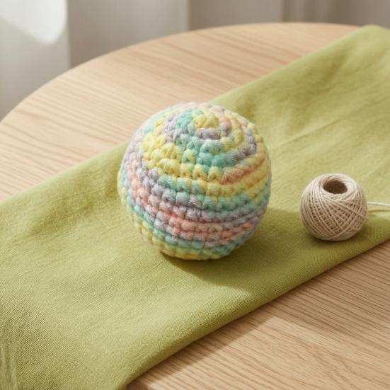 Soft Knitted Footbag, Handmade Crochet Juggling Balls for Kids, Sensory Play Sandbags, Colorful Toss Game for Preschool Playground