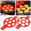 2Pcs 7 Holes Silicone NonStick Eggs Pancake Making Mold for DIY Kitchen Baking Cooking Accessories