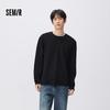 Semir Men's Winter Waffle Knit Henley Long-Sleeve Top