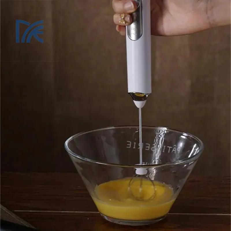 Rechargeable Milk Coffee Frother Handheld Electric Whisk Coffee Mixer with Stand Detachable for Latte Cappuccino Matcha Egg