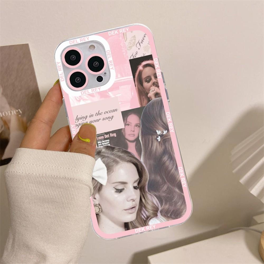 Sängerin Lana Del Rey Poster Handyhülle für iPhone 15 14 13 12 11 Pro Max Mini 15Plus XSMax XR X SE 7 8 Plus Klare Hülle Coque