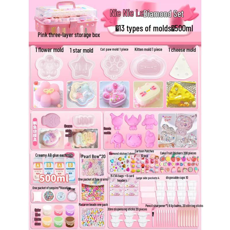 DIY Squishy Toy Kit - Food Grade Silicone Glue for Kids' Crafting