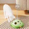 Interactive Cat Treats Dispenser Toy Leaking Food Ball Pet Feeder Toy Puzzle Pet Slow Feeder with Ball Track for Indoor Cats Dogs