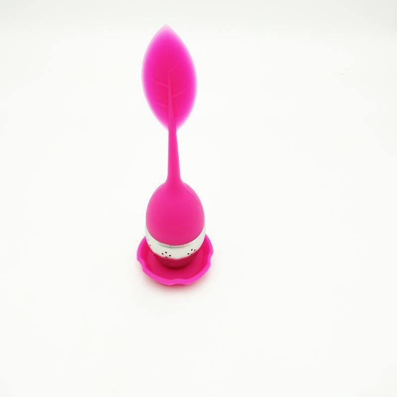 Haushalt Silikon Tee Sieb Süßes Blatt Muster Teefilter Teekanne für Loseblatt Kräuter Gewürz Filter Werkzeuge