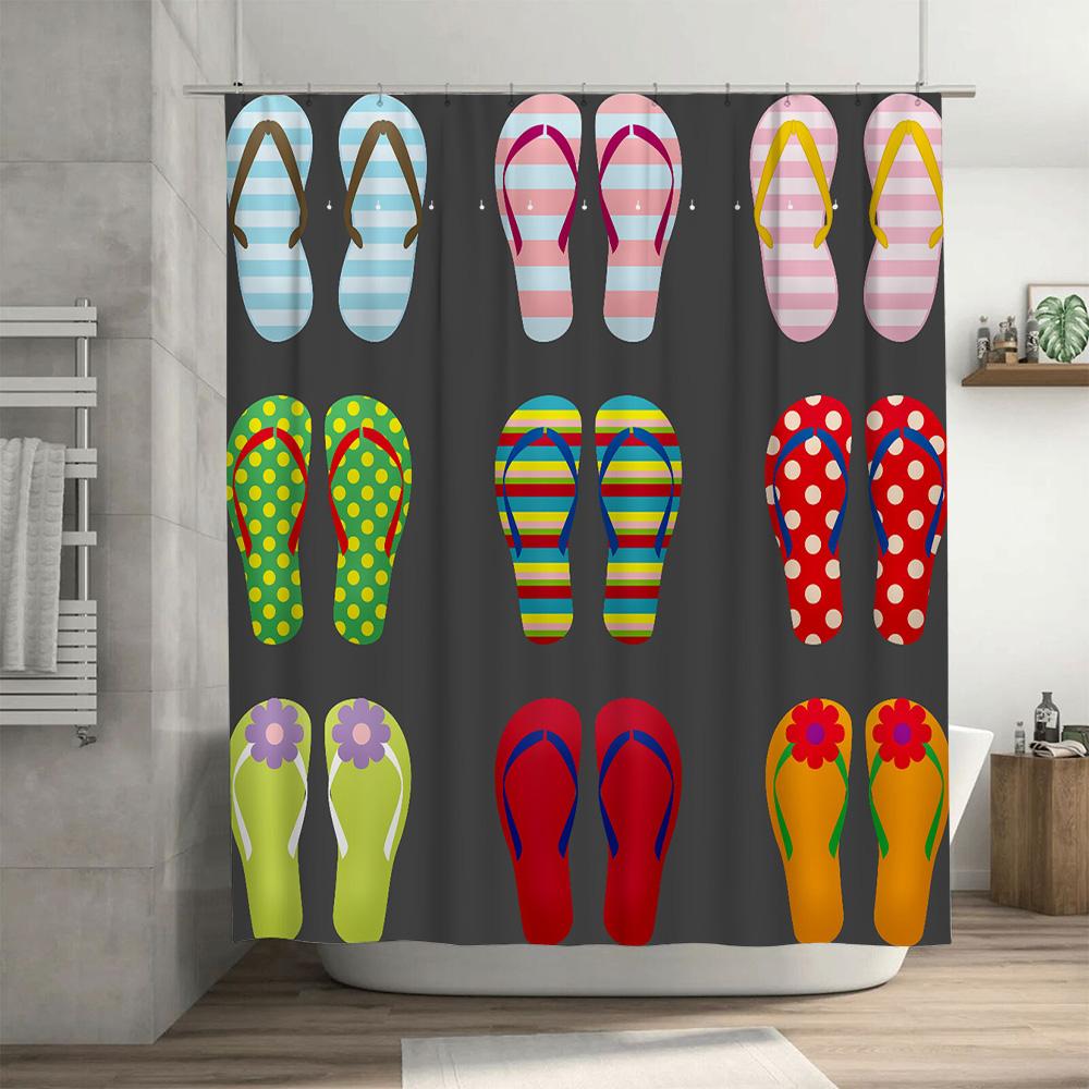 Adorable sea turtle shower curtain for bathroom decor colorful underwater art print gift idea #12456739081