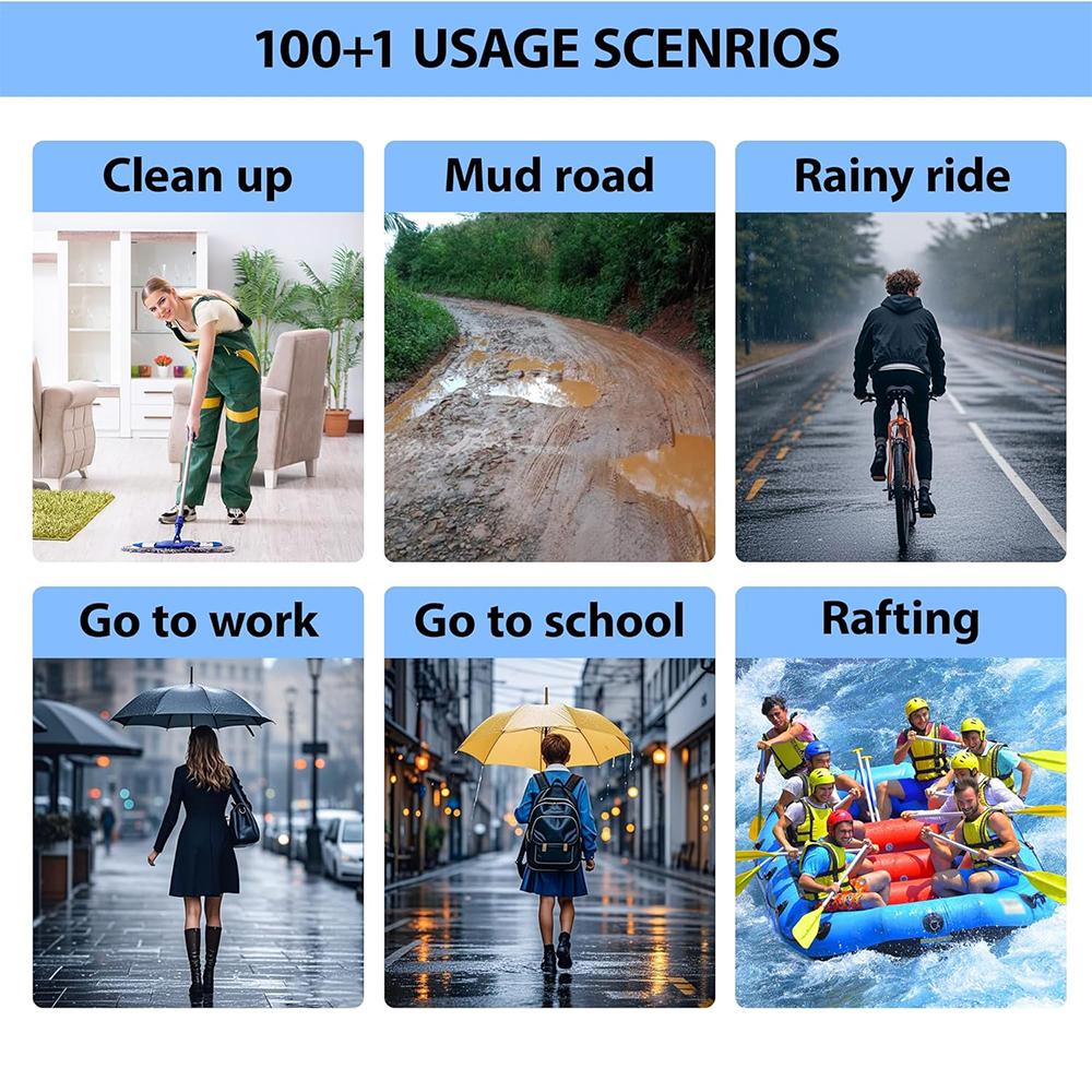 10 Paar Wasserdichte Überschuhe Für Regen, Für Drinnen Oder Draußen