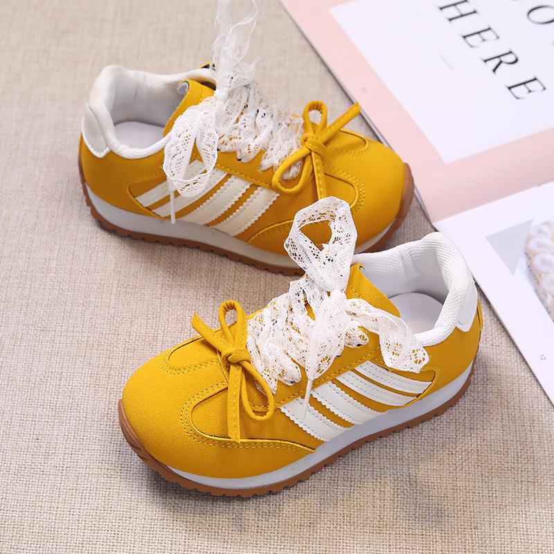 Children's Sports Shoes 2025 Autumn New Girls Red German Training Shoes Soft-soled Casual Board Shoes Girls Forrest Gump Shoes Tide