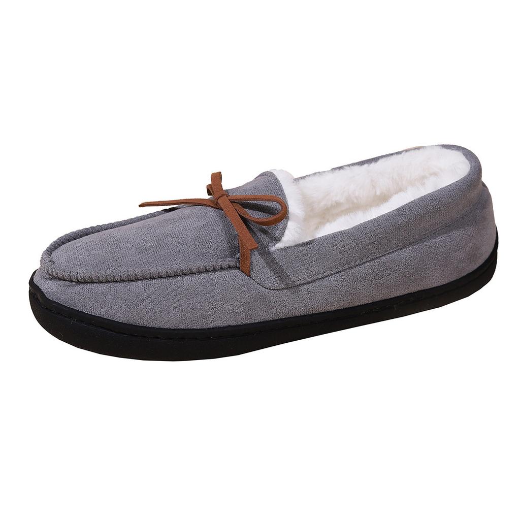 Women Cute Fluffy Faux Fur Light Weight Winter Warm Comfy Slip On Loafers