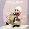 Tricycle Toy with LED Light Sound 360 Degree Rotating Electric Stunt Tricycle Toy for Children Music Light Toys