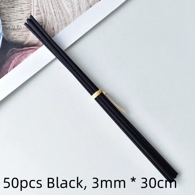 10/30/50pcs mix Reed Diffuser Rattan Stick Black Volatile Synthetic Fiber Sticks Aroma Fragrance for Home Fragrance