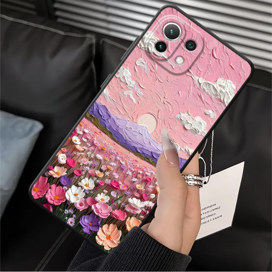 Funda Phone Cover Case for Xiaomi Mi 10T 11T 13 Lite 12X 11 12 14 12T Pro Creative Oil Painting Scenery