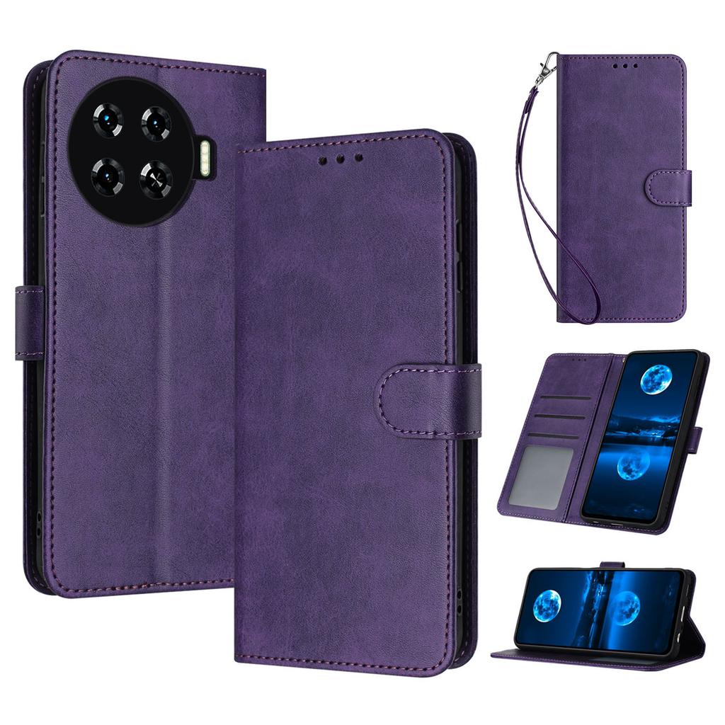 For TECNO Spark 20 Pro+ Phone Case Leather+TPU Stand Cover Cell Phone Accessories