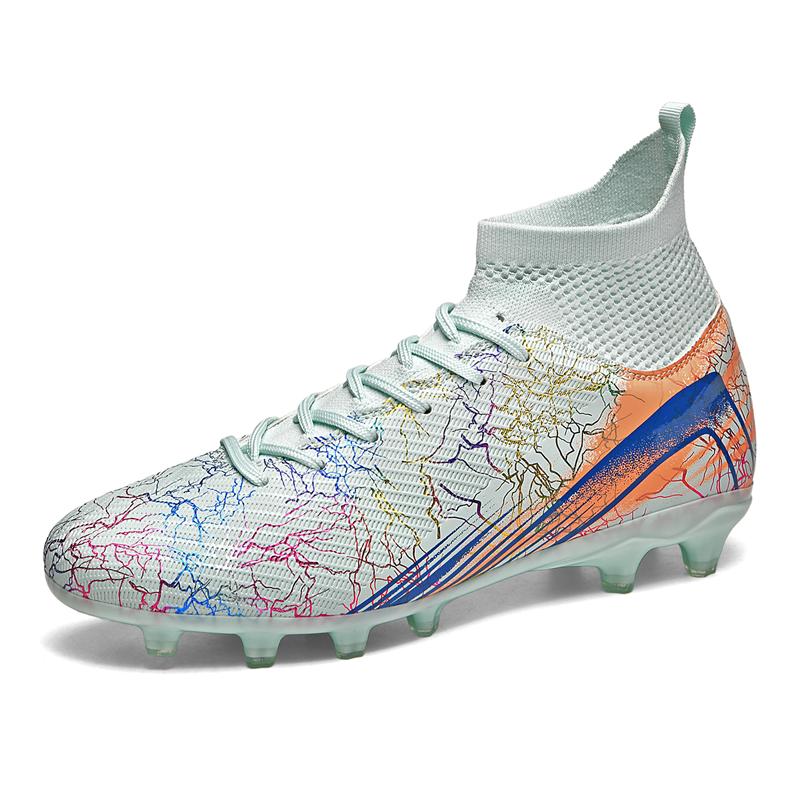 Professionelle Fußballschuhe High Top Fußballstiefel Herren Fußballschuhe Sportliche Sneaker für Teenager Fußballtraining