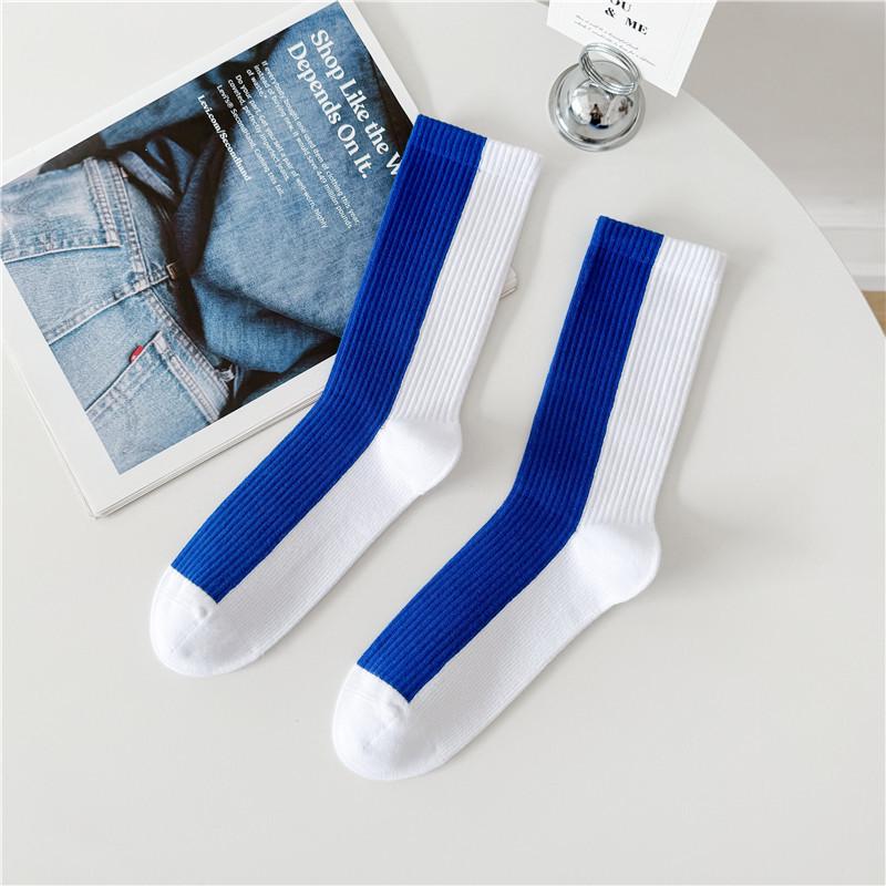 

Мужские влагоотводящие носки до середины икры Cityboy с цветными блоками для спорта и скейтбординга One Size 36-45 (Seamless)