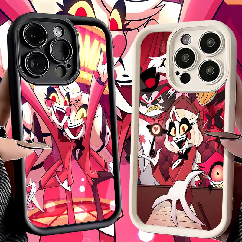 Phone Case for iPhone 17 Air 16E 15 16 Pro Max Hazbin Hotel Anime Cover 14 Plus 13 12 Mini Soft Shell Silicone Fundas