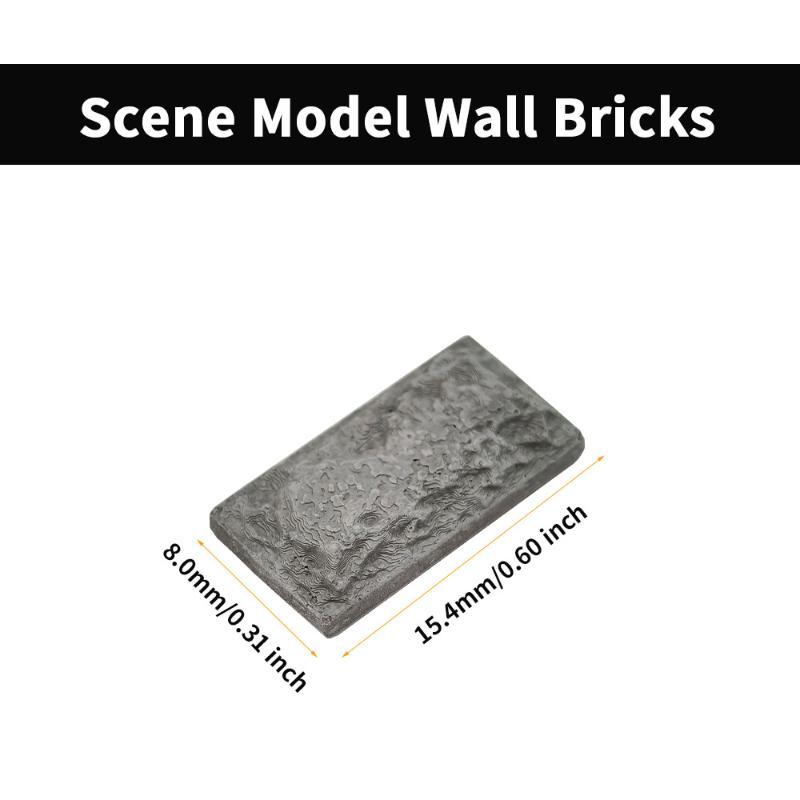 10Pcs Miniature Scale Bricks Model Walls For 1/16 1/25 Architecture Building Landscape/Craft/Dollhouse Decoration/Dioramas Kits