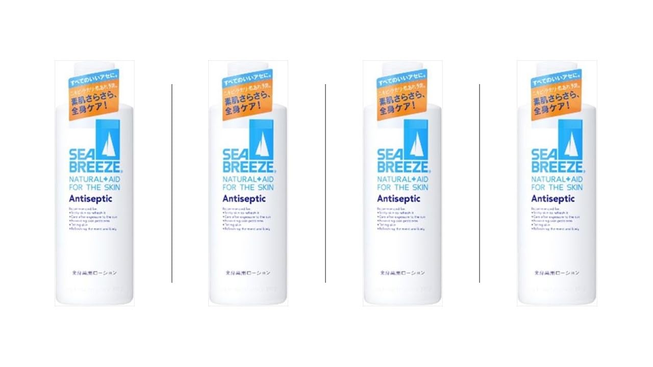

Антисептический лечебный лосьон для всего тела Sea Breeze, набор из 4 предметов, 230 мл [Оптовая закупка]