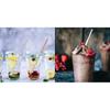 3-Piece Matte Long Handle Spoon Cocktail Mixing Stirring Spoons Stainless Steel Iced Tea Coffee Spoons