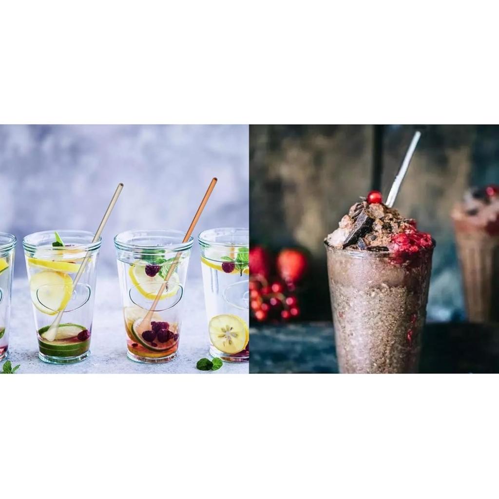 3-Piece Matte Long Handle Spoon Cocktail Mixing Stirring Spoons Stainless Steel Iced Tea Coffee Spoons