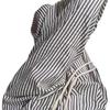 Women's Summer Striped Wide-Leg High-Waisted Pants with Drawstring