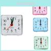 Candy-colored Bedroom Alarm Clock Portable Analog Dial Square Ornament