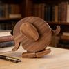 Yousheng Bunny Ornament Nordic Style Handmade Walking Wooden Animal Statue Anti-Deformation Home Office Classroom