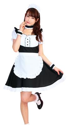 Party City Tokimeki Graffiti Cosplay Syrup Maid White Black Women's