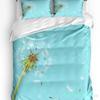 Dandelion Flowers Black Duvet Cover Bed Bedding Set For Double Home Textile Quilt Cover Pillowcases Bedroom Bedding Set No Sheet