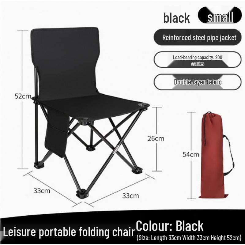 Folding Recliner Moon Chair: Outdoor Nap Bed, Picnic Chair, Fishing Stool