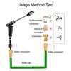 High Pressure Washer Car Wash Spray Wand with Brass Connector 2-in-1 Jet & Spray Nozzle Outdoor Surface Cleaner Tool for Garden Watering Patio Fence