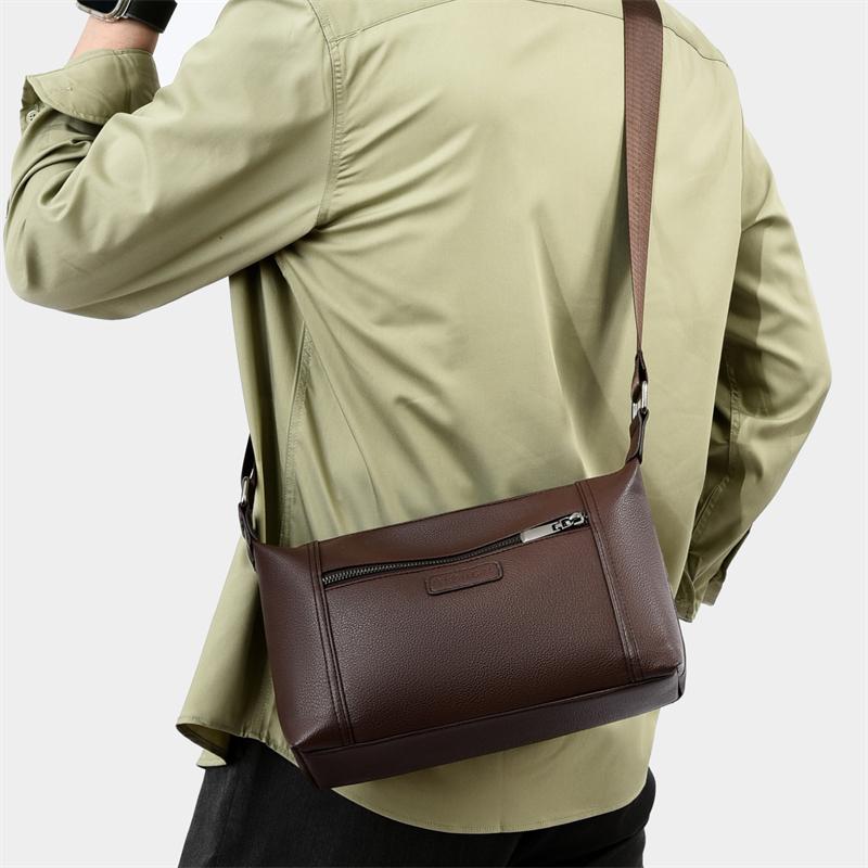 Lightweight Multi-Layer Shoulder Bag Men's Handbag Lightweight Crossbody Bag
