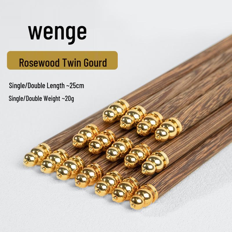 Chinese Style Solid Red Wood Chopsticks - Creative Gift for Household Use