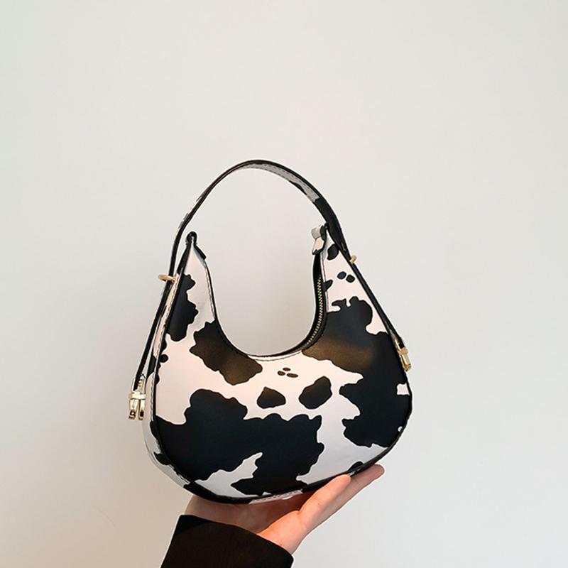 

New Cow Pattern Shoulder Bag For Spring/Summer Versatile Women s Bag Personalized Korean Leopard Pattern Underarm Handbag
