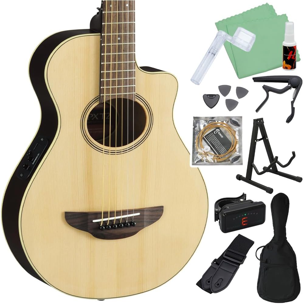 Yamaha APX-T2 NT Acoustic Guitar Beginner 12-Piece Set Travel Mini Guitar Electric-Acoustic