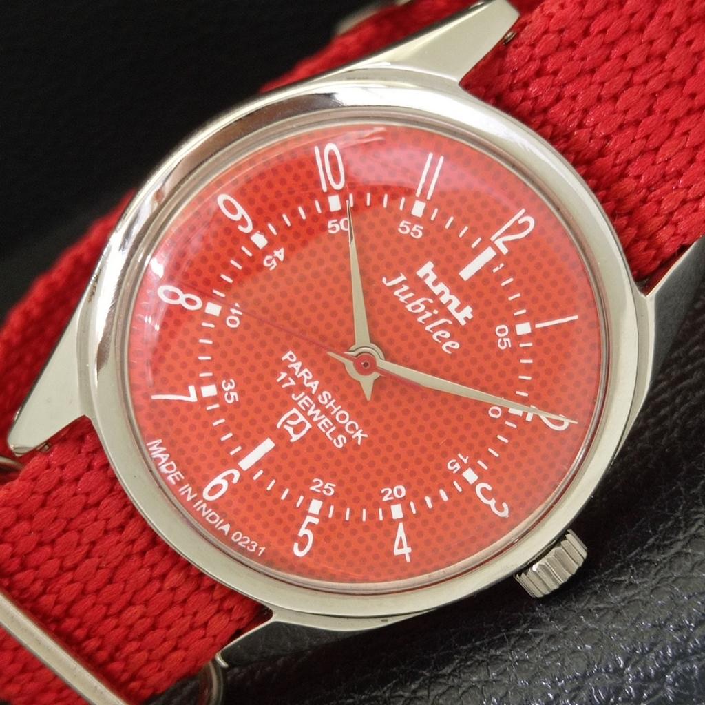 

ВИНТАЖНЫЕ ЧАСЫ HMT JUBILEE С РУЧНЫМ ЗАВОДОМ, ИНДИЙСКИЕ МУЖСКИЕ, ЦИФЕРБЛАТ КРАСНОГО ЦВЕТА a700116-5 R201-a700116