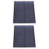 2Pcs Mini Solar Panel Epoxy Power Module Battery Polysilicon Industrial Supplies 5V 500MA