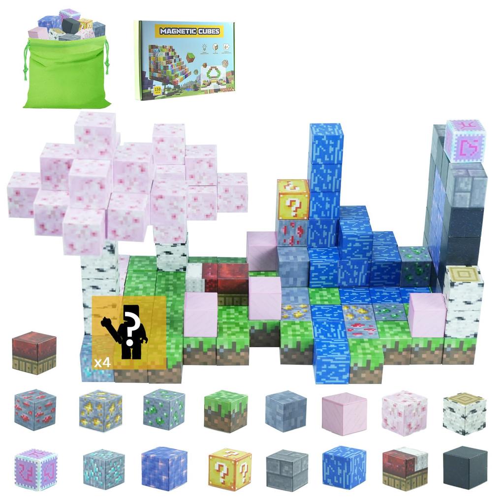 Building Blocks 150 Pieces 4 DIY Sakurajima Theme 3D Educational Building Christmas Birthday Gift Minecraft-inspired Set, + Characters, Set, Puzzle,