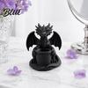 Flowerpot with Built-in Shaped Planter 3D Dragon Printed Drainage Holes Shape Pen Holder Outdoor Flower Pot for Small Green