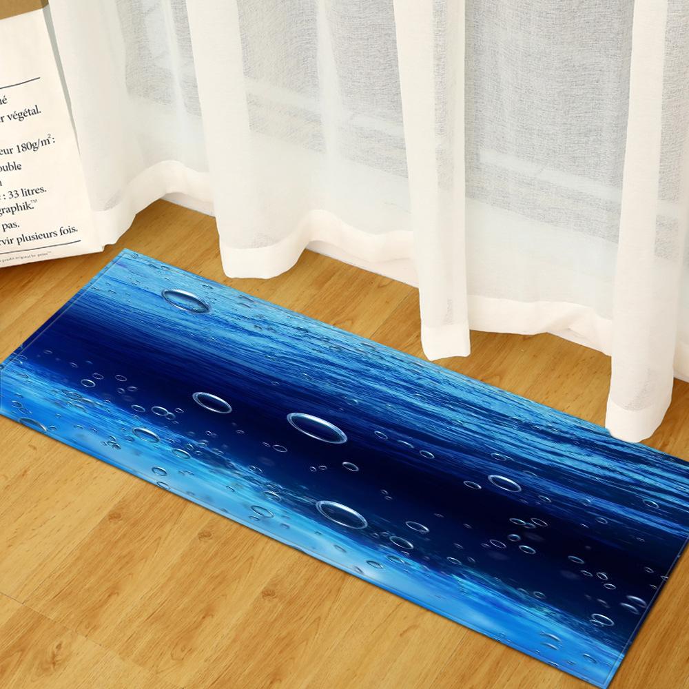 Scenic Door Mat Kitchen Dirt-Resistant Long Absorbent Non-Slip Foot Mat Bedroom Living Room Carpet Floor Mat