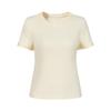 Jiuzi Annacau Elegant Flower Beaded Round Neck T-Shirt